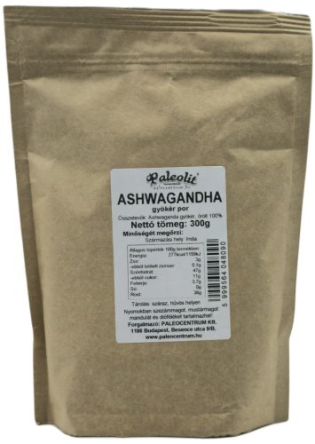 Paleolit Ashwagandha gyökér por 300g organikus