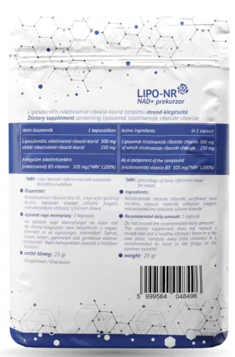 Paleolit LIPO-NR NAD+ prekurzor 500mg 30db kapszula