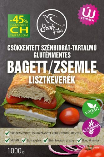 Szafi Free Csökkentett CH-tartalmú gluténmentes bagett/zsemle lisztkev. 1kg