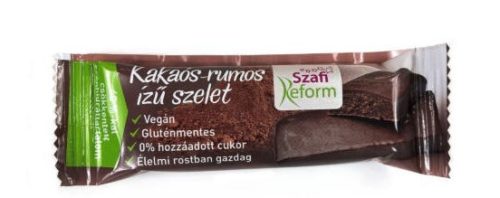 Szafi Reform Kakaós-rumos ízű szelet 25g