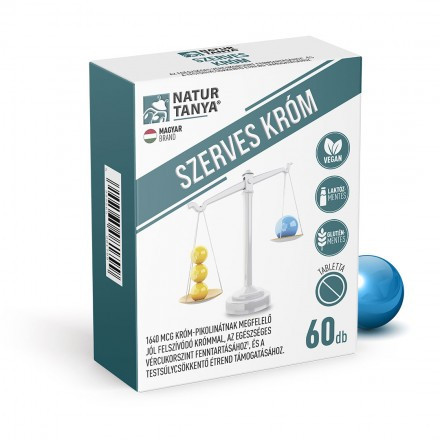 Natur Tanya® Szerves Króm 200mcg 60db tabletta