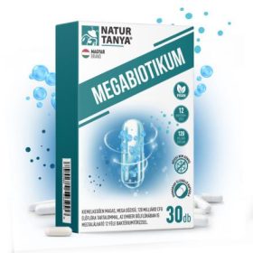   Natur Tanya® Megabiotikum 30db kapszula 12 féle baktériumtörzs, 120 milliárd CFU