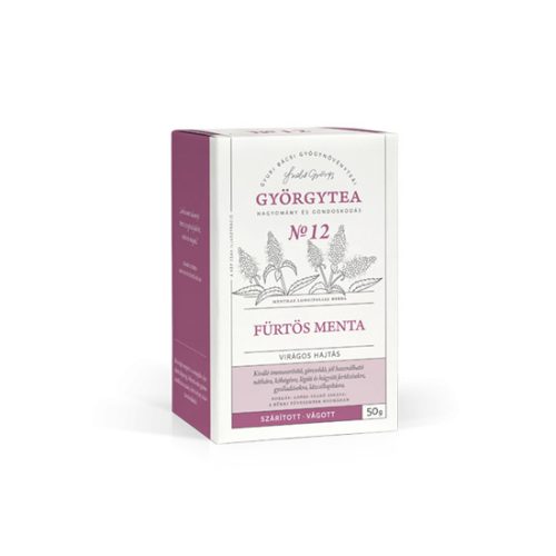 Györgytea Fürtös menta 50g virágos hajtás No.12