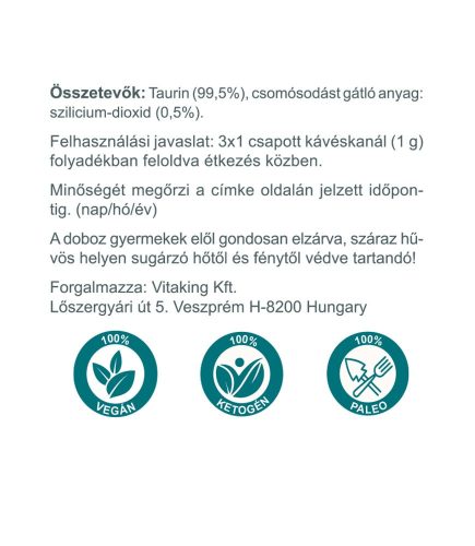 Vitaking Taurin - Taurine por 300g