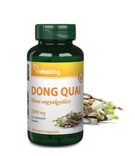 Vitaking Dong Quai 2000mg (100) vegán kapszula (Kínai angyalgyökér)