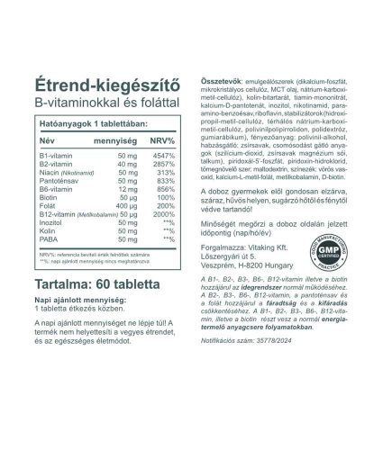 Vitaking Mega B-50 (60) tabletta