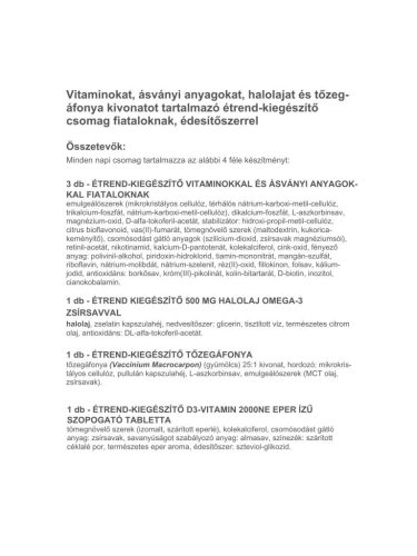 Vitaking 365 Tini Multivitamin csomag 30 napi adag