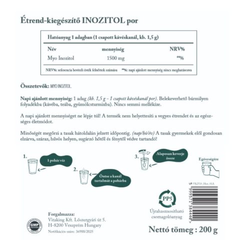 Vitaking Myo Inositol por 200g doypack