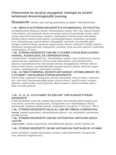 Vitaking 365 Plusz Multivitamin csomag 30 napi adag