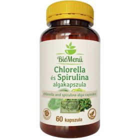 BioMenü BIO Chlorella és spirulina alga kapszula 60db