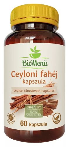 BIO Ceyloni fahéj kapszula 60db BioMenü