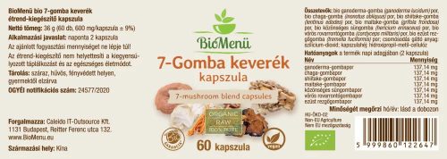 BioMenü BIO 7-gomba keverék 60db kapszul
