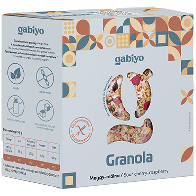 Gabiyo Granola Meggy-málna 275g