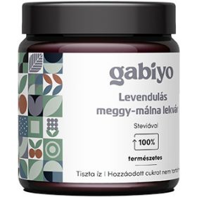 Gabiyo Levendulás meggy-málna lekvár 200g szőlőmusttal