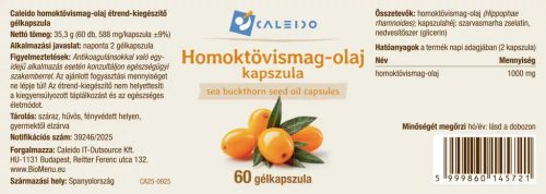 Caleido Homoktövismag-olaj gélkapszula 60db
