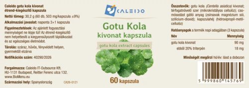 Caleido Gotu Kola kivonat kapszula 60db