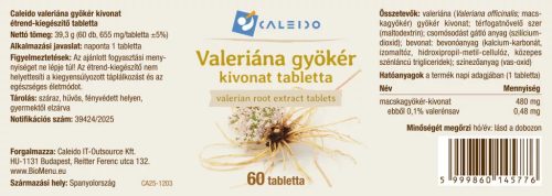 Caleido Valeriána gyökér kivonat tabletta 60db