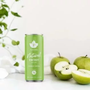 Puhdistamo Natural energy 330ml zöld alma ízű természetes energiaital DRS