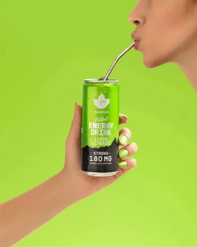 Puhdistamo Natural energy 330ml citrom- limonádé ízű természetes energiaital DRS