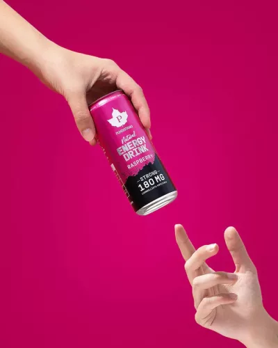 Puhdistamo Natural energy 330ml málna ízű természetes energiaital DRS