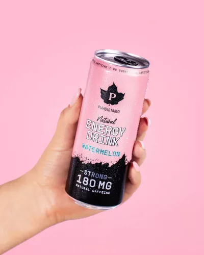 Puhdistamo Natural energy 330ml görög- dinnye ízű természetes energiaital DRS