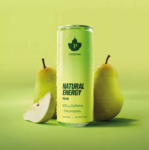 Puhdistamo Natural energy 330ml körte íz természetes energiaital + elektrolit DRS