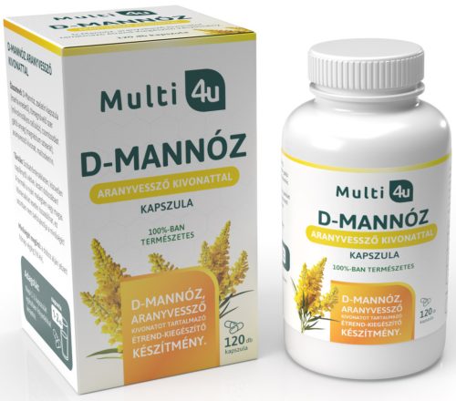 Multi 4u D-mannose kapszula aranyvessző kivonattal 120db