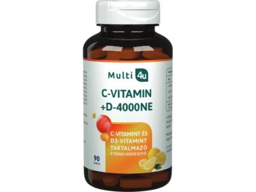 Multi 4u C 1000+D 4000 vitamin tabletta 90db