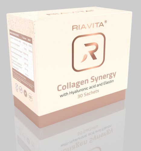 RIAVITA Collagen Synergy 450g - 30 tasak hialuronsavval és elasztinnal