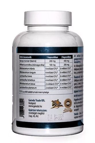 Garuda Health Vata Harmony Biotikum 60db mentális egyensúly kapszula