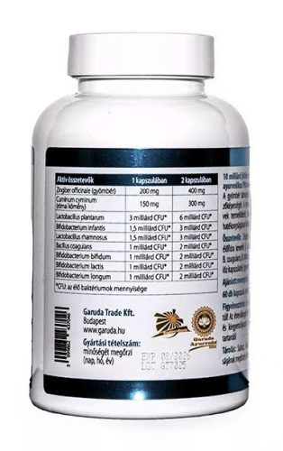 Garuda Health Pitta Boost Biotikum 60db emésztést serkentő kapszula