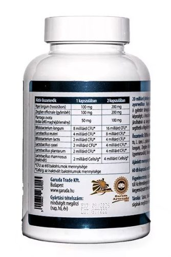 Garuda Health Kapha Harmony Biotikum 60 db  emésztést serkentő kapszula
