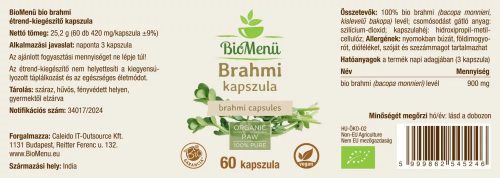BioMenü BIO Brahmi kapszula 60db