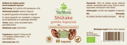 BioMenü BIO Shiitake gomba kapszula 60db
