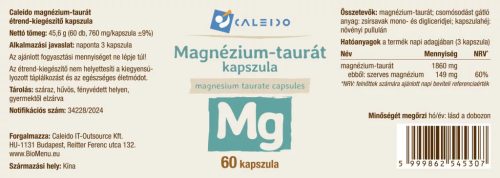 Caleido Magnézium-taurát kapszula 60db