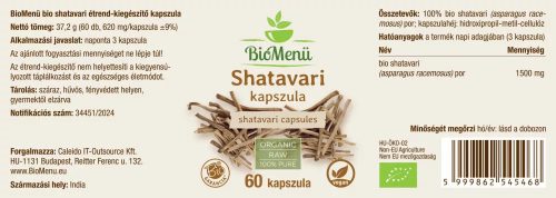 BioMenü BIO Shatavari kapszula 60db