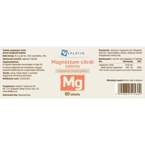 Caleido Magnézium-citrát tabletta 60db
