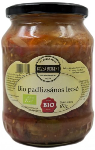 BIO Padlizsános lecsó 650g Rózsa Biokert