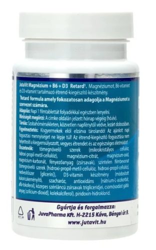 JutaVit Magnézium 250mg + B6 50db filmtabletta
