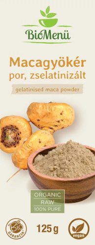BioMenü BIO Macagyökér por 125g zselatin