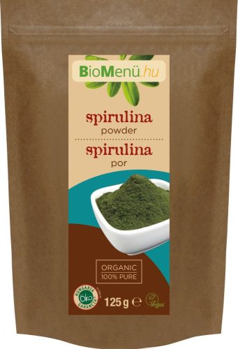 BIO Spirulina alga por 125g BioMenü