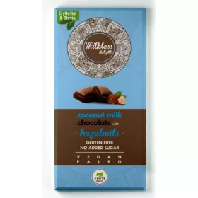 Kókusztejes csoki egészmogyoróval 80g Milkless Delight