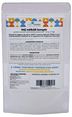 Éléskamra Héj nélküli kenyér 50g lisztkeverék