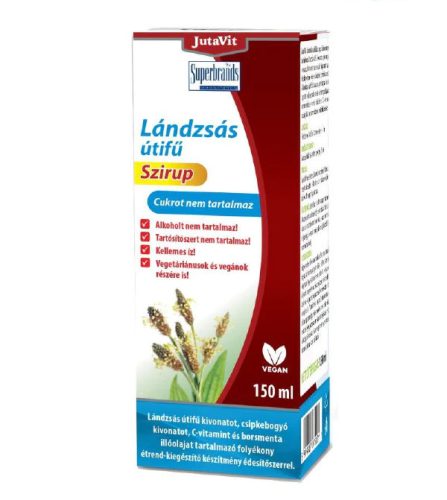 JutaVit Lándzsás útifű szirup 150ml cukormentes