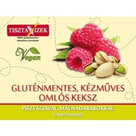   Omlós keksz pisztáciával málnadarabokkal 150g Tiszta Ízek gluténmentes, kézműves