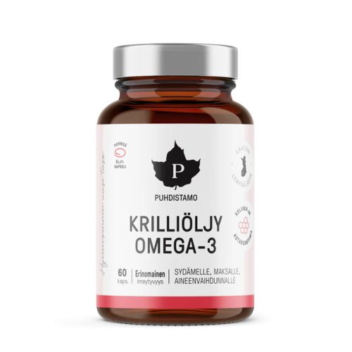 Puhdistamo Krilliöljy Omega-3 olaj 60 kapszula