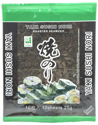 Yaki Sushi Nori Tengeri algalapok 25g 10 lap