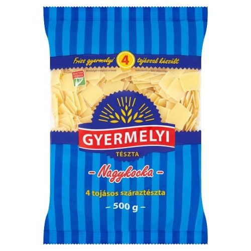 Gyermelyi 4 tojásos száraztészta 500 g Nagykocka