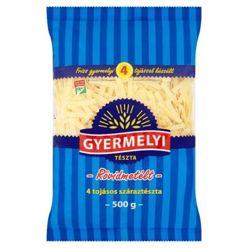 Gyermelyi 4 tojásos száraztészta 500 g Rövidmetélt