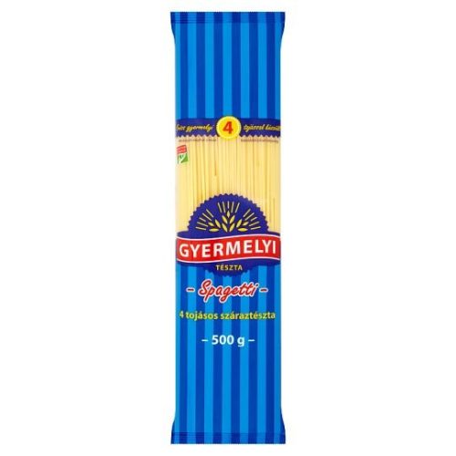 Gyermelyi 4 tojásos száraztészta 500 g Spagetti